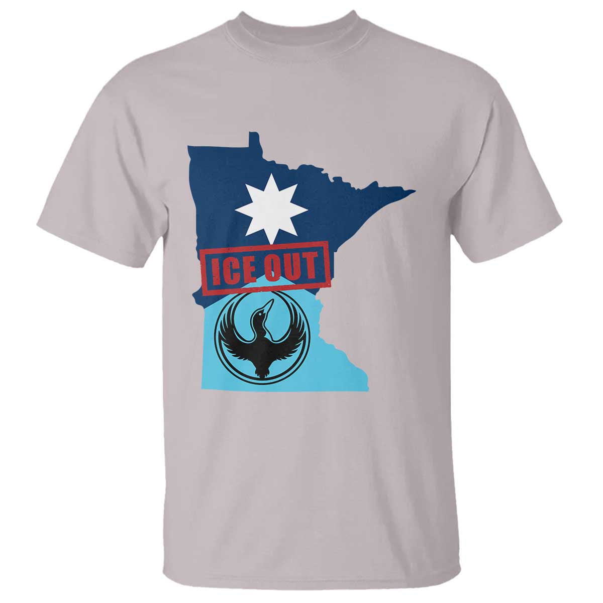 Minnesota Resist Anti ICE Immigration Protest T Shirt Ice Out TS14 Ice Gray Print Your Wear