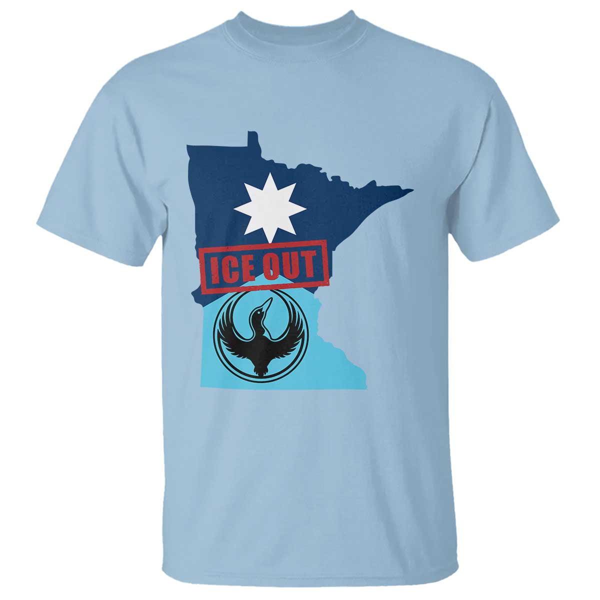 Minnesota Resist Anti ICE Immigration Protest T Shirt Ice Out TS14 Light Blue Print Your Wear