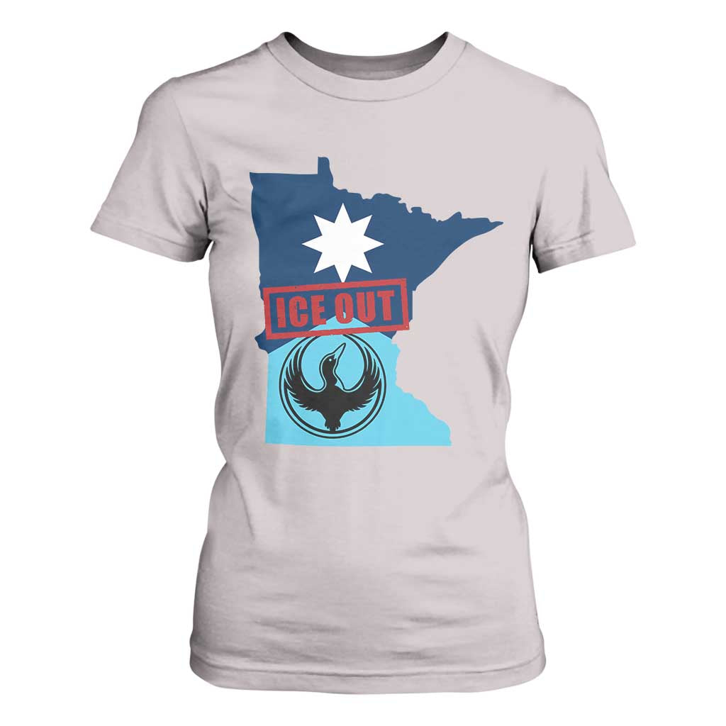 Minnesota Resist Anti ICE Immigration Protest T Shirt For Women Ice Out TS14 Ice Gray Print Your Wear