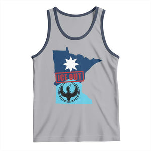 Minnesota Resist Anti ICE Immigration Protest Tank Top Ice Out TS14 Athletic Heather Navy Print Your Wear