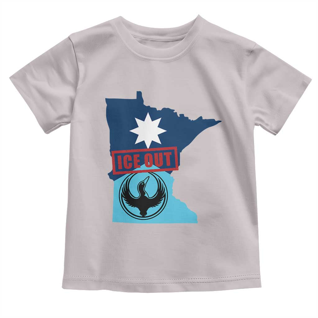 Minnesota Resist Anti ICE Immigration Protest Toddler T Shirt Ice Out TS14 Ice Gray Print Your Wear