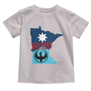 Minnesota Resist Anti ICE Immigration Protest Toddler T Shirt Ice Out TS14 Ice Gray Print Your Wear