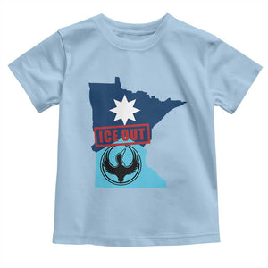 Minnesota Resist Anti ICE Immigration Protest Toddler T Shirt Ice Out TS14 Light Blue Print Your Wear