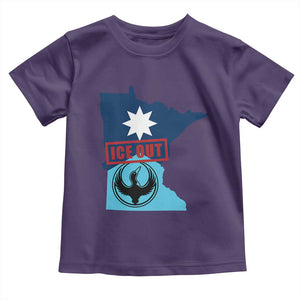 Minnesota Resist Anti ICE Immigration Protest Toddler T Shirt Ice Out TS14 Purple Print Your Wear