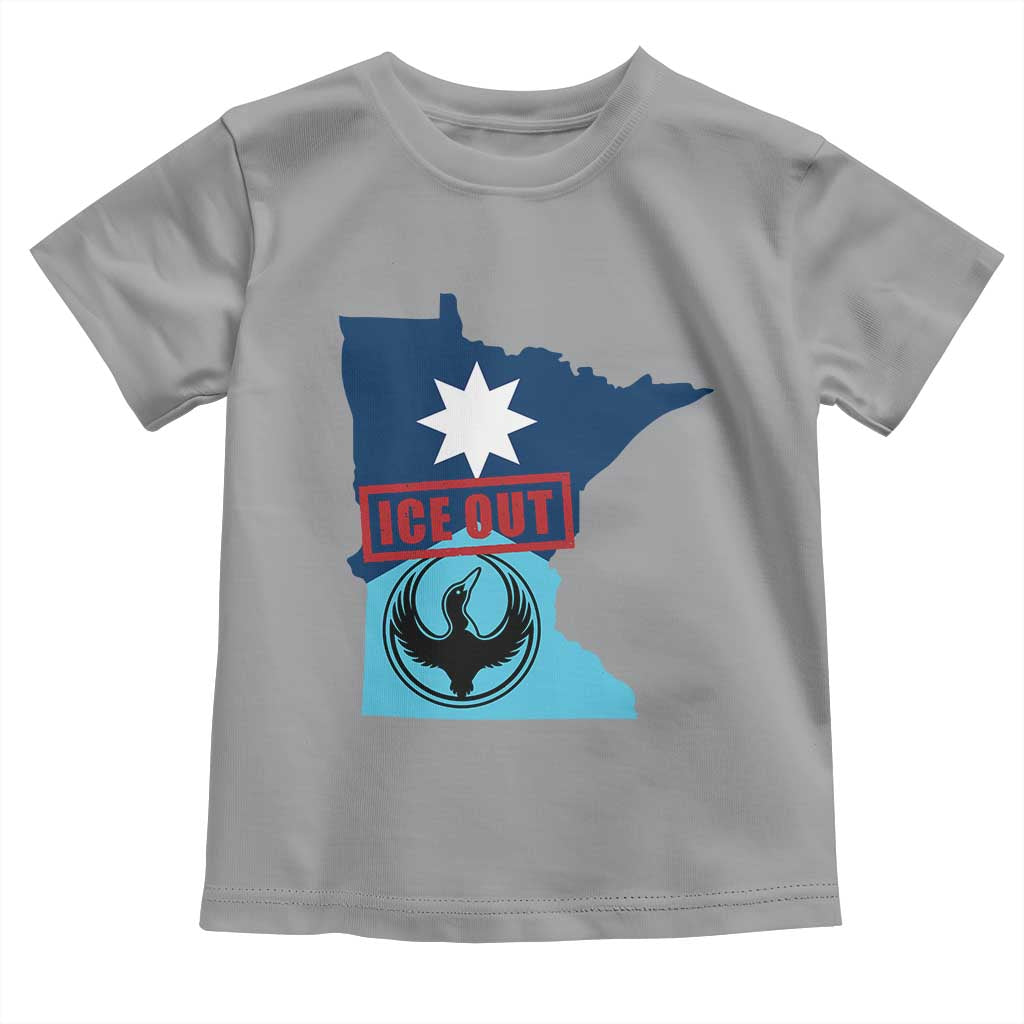 Minnesota Resist Anti ICE Immigration Protest Toddler T Shirt Ice Out TS14 Sport Gray Print Your Wear