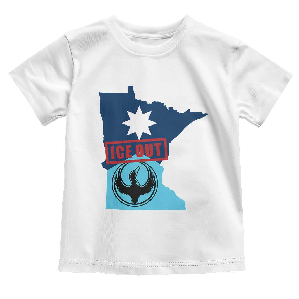 Minnesota Resist Anti ICE Immigration Protest Toddler T Shirt Ice Out TS14 White Print Your Wear