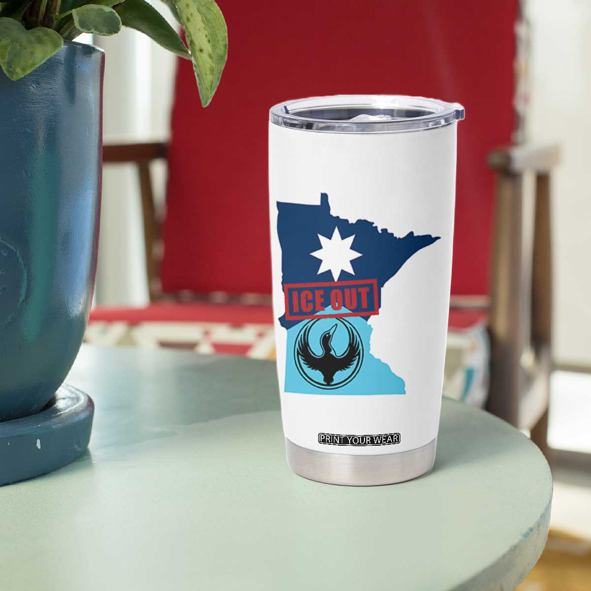 Minnesota Resist Anti ICE Immigration Protest Tumbler Cup Ice Out TS14 Print Your Wear