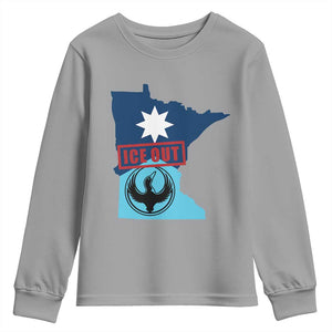 Minnesota Resist Anti ICE Immigration Protest Youth Sweatshirt Ice Out TS14 Sport Gray Print Your Wear