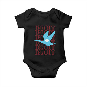 Minnesota Anti ICE Immigration Protest Baby Onesie Ice Out TS14 Black Print Your Wear