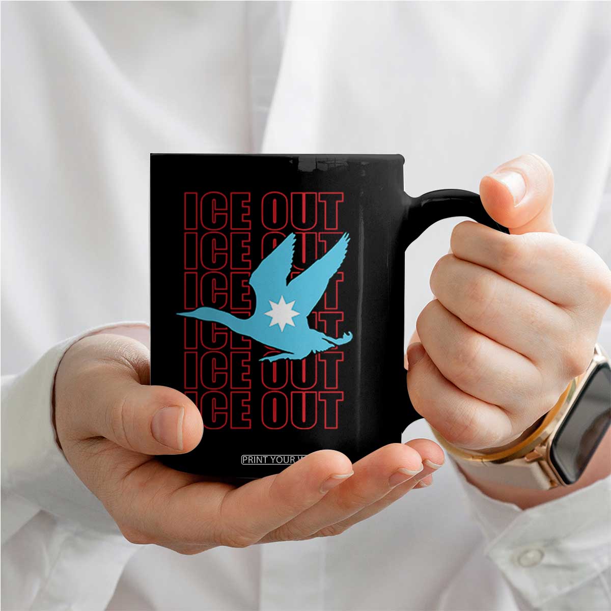 Minnesota Anti ICE Immigration Protest Coffee Mug Ice Out TS14 Print Your Wear