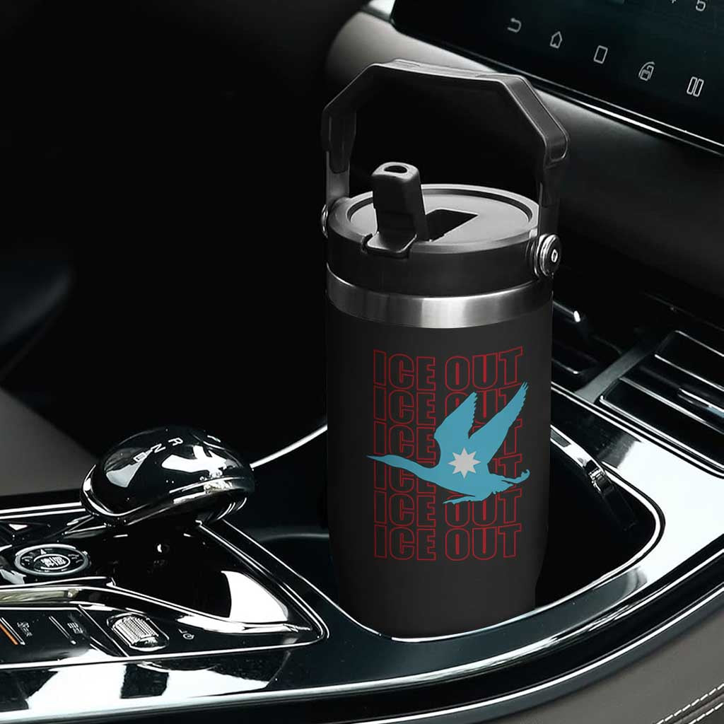 Minnesota Anti ICE Immigration Protest Flip Straw Tumbler Ice Out TS14 Print Your Wear