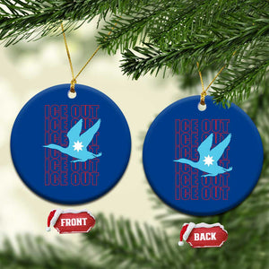 Minnesota Anti ICE Immigration Protest Ceramic Ornament Ice Out TS14 1pc Blue Print Your Wear