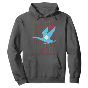 Minnesota Anti ICE Immigration Protest Hoodie Ice Out TS14 Dark Heather Print Your Wear