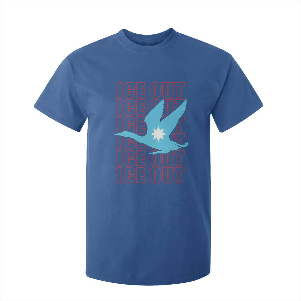 Minnesota Anti ICE Immigration Protest T Shirt For Kid Ice Out TS14 Royal Blue Print Your Wear