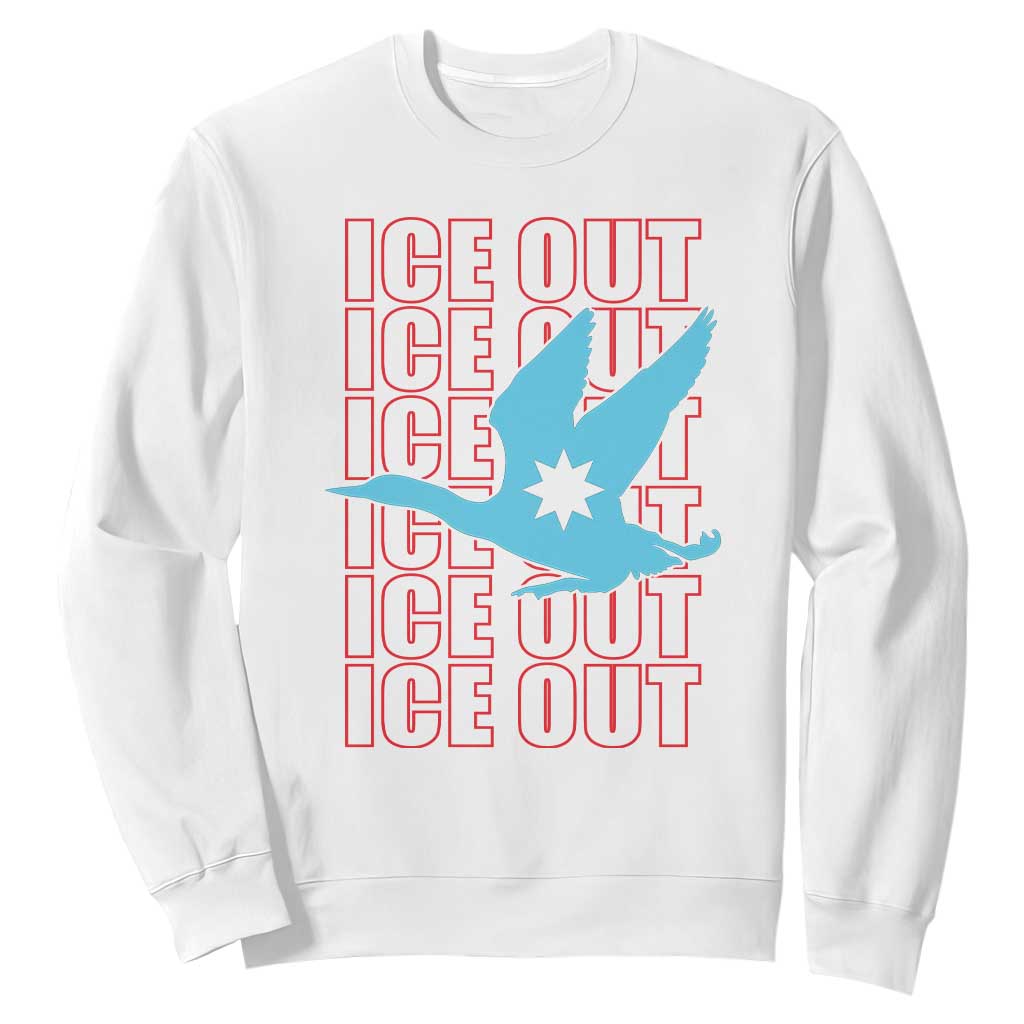 Minnesota Anti ICE Immigration Protest Sweatshirt Ice Out TS14 White Print Your Wear