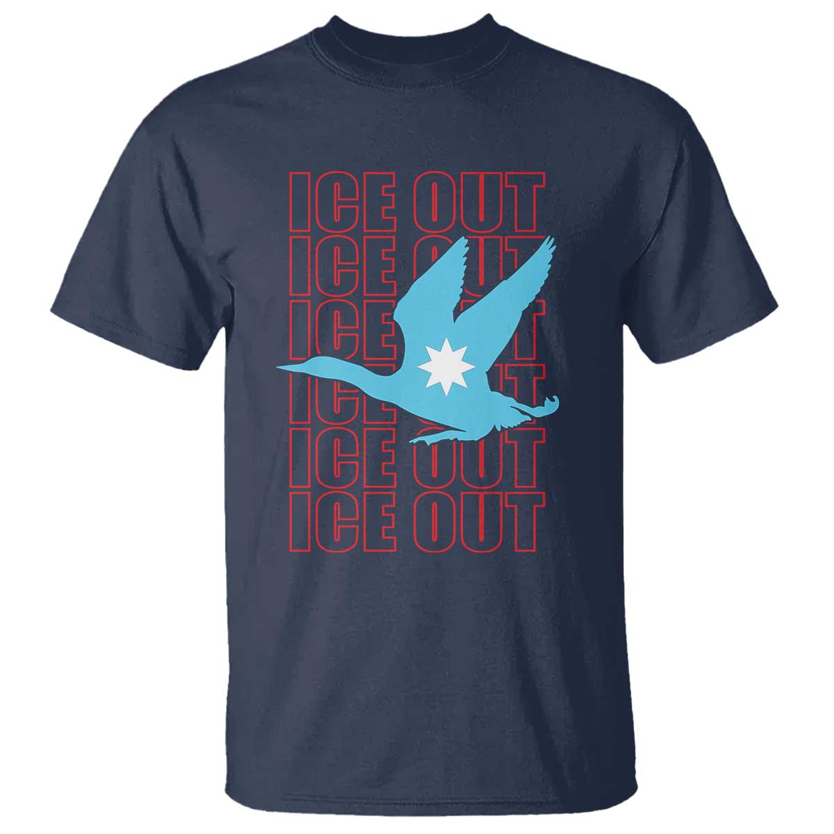 Minnesota Anti ICE Immigration Protest T Shirt Ice Out TS14 Navy Print Your Wear