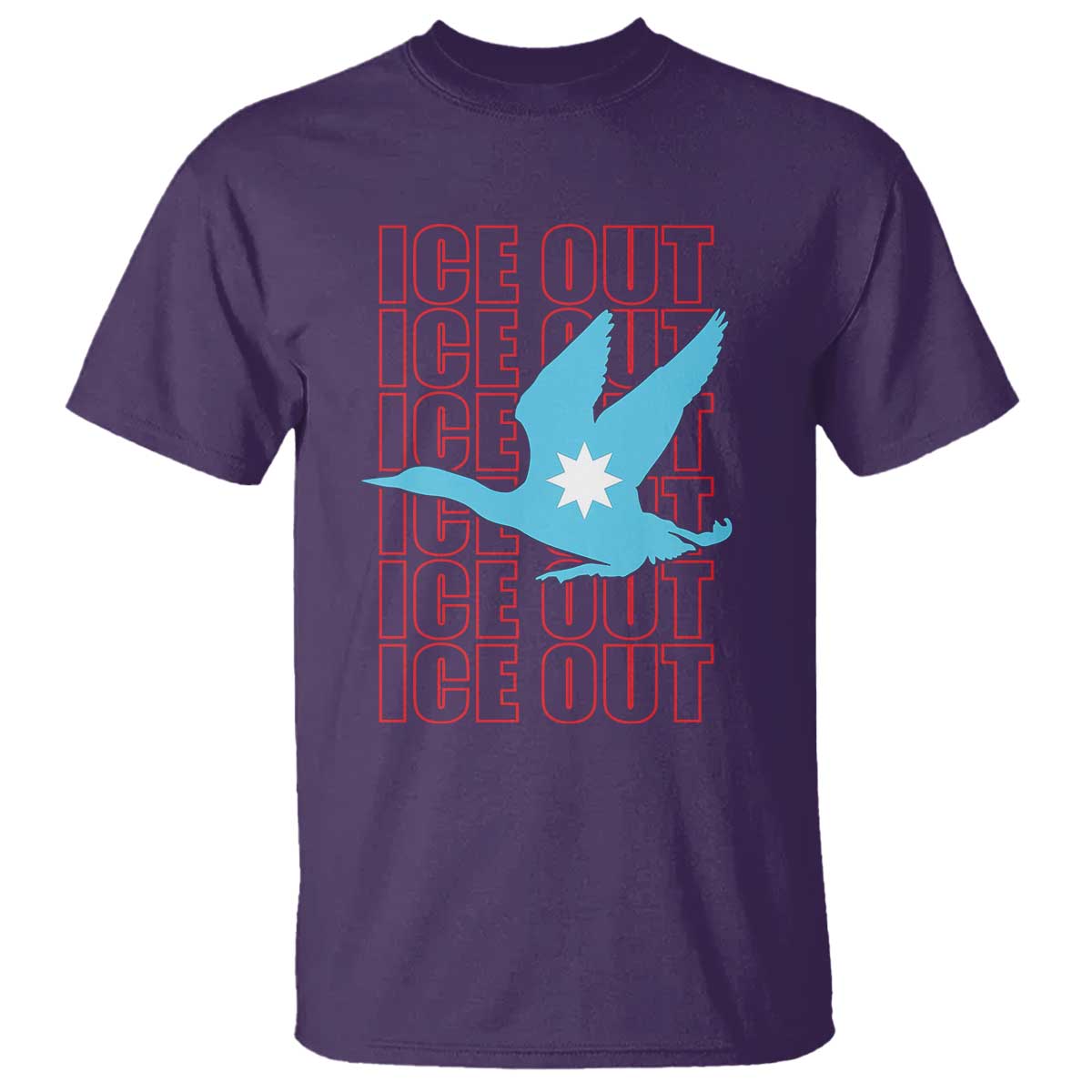 Minnesota Anti ICE Immigration Protest T Shirt Ice Out TS14 Purple Print Your Wear