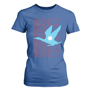Minnesota Anti ICE Immigration Protest T Shirt For Women Ice Out TS14 Royal Blue Print Your Wear