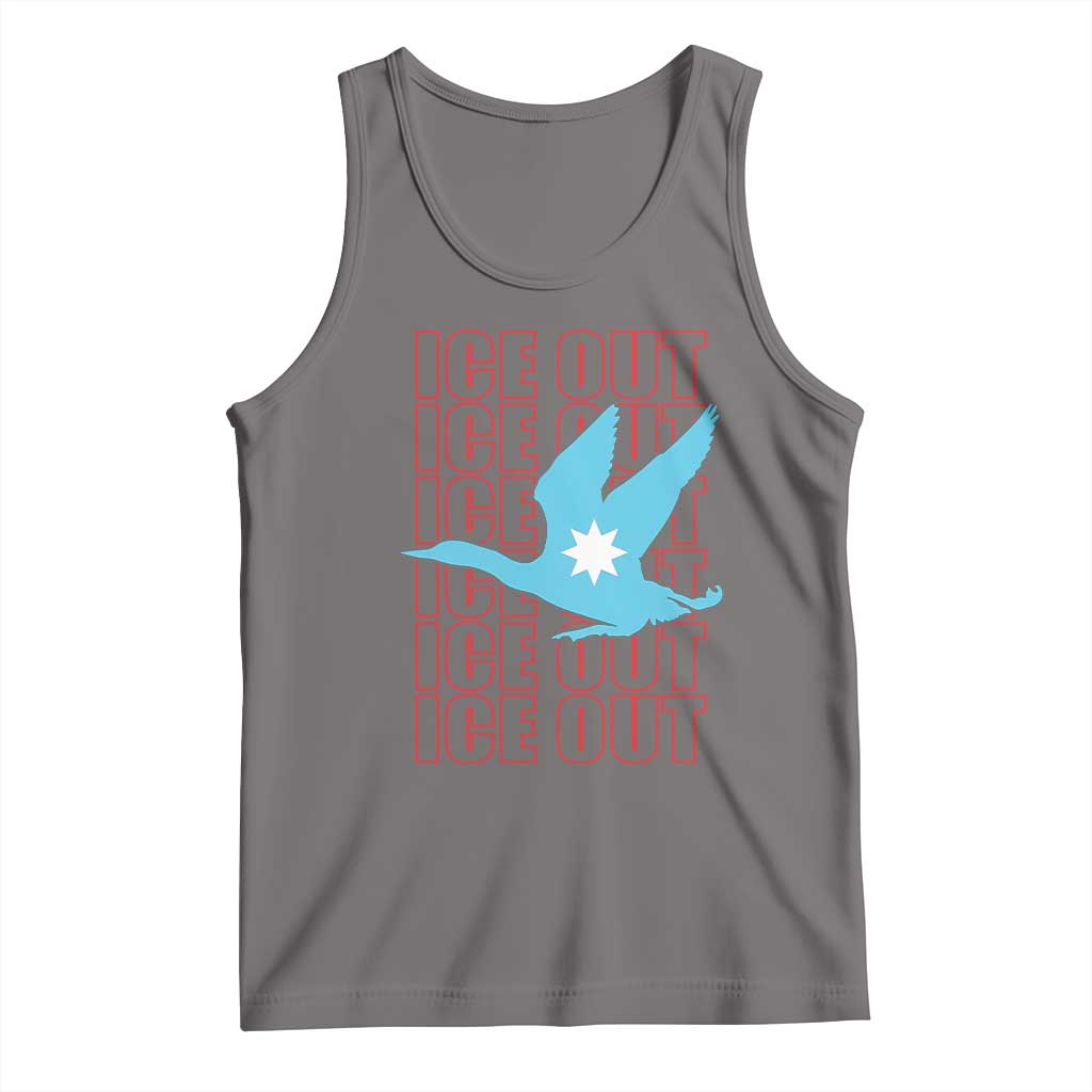 Minnesota Anti ICE Immigration Protest Tank Top Ice Out TS14 Deep Heather Print Your Wear