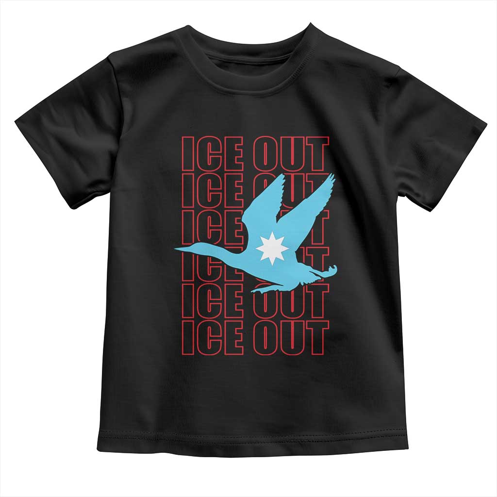 Minnesota Anti ICE Immigration Protest Toddler T Shirt Ice Out TS14 Black Print Your Wear