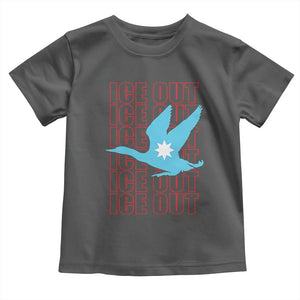 Minnesota Anti ICE Immigration Protest Toddler T Shirt Ice Out TS14 Dark Heather Print Your Wear