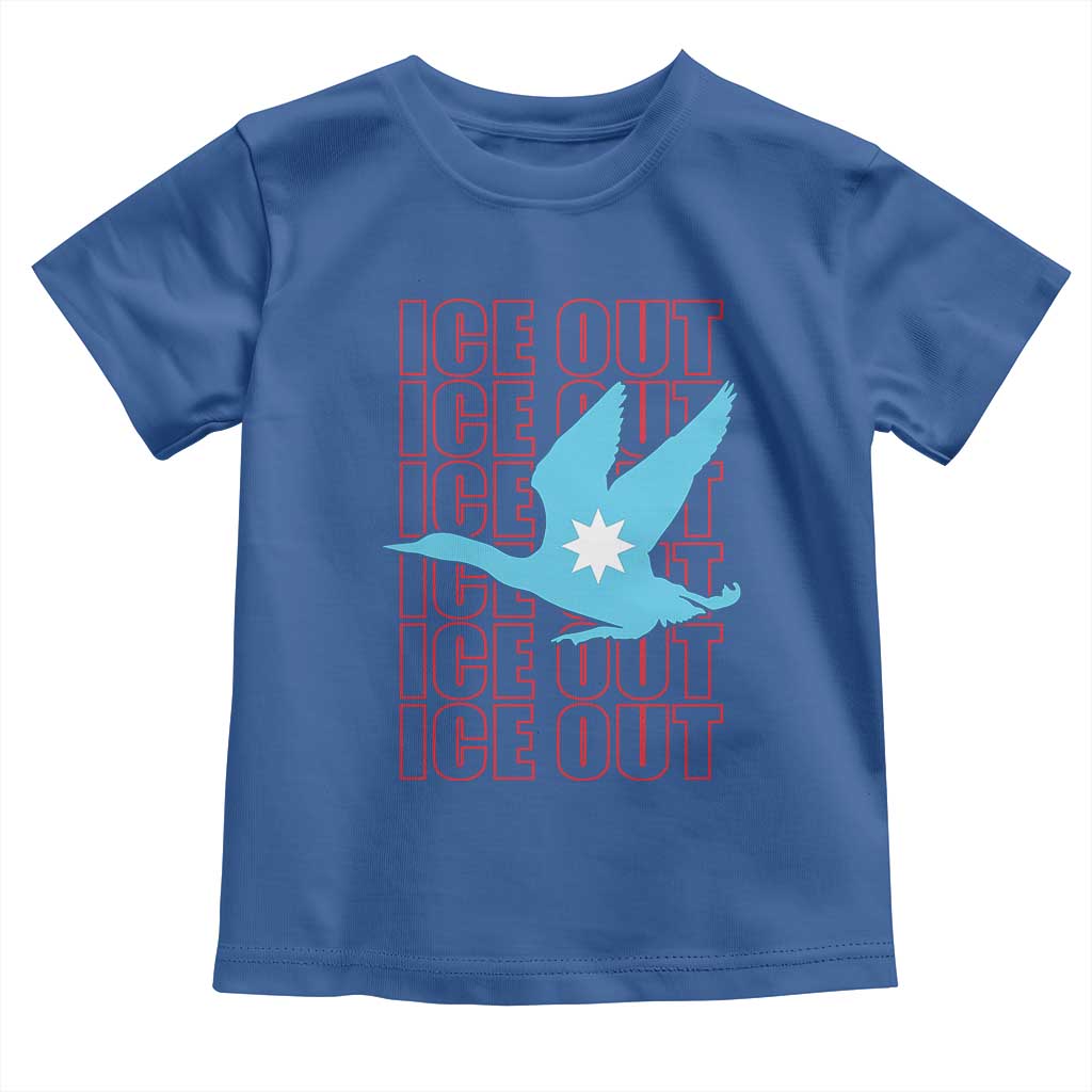 Minnesota Anti ICE Immigration Protest Toddler T Shirt Ice Out TS14 Royal Blue Print Your Wear
