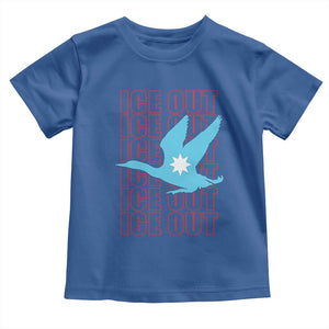 Minnesota Anti ICE Immigration Protest Toddler T Shirt Ice Out TS14 Royal Blue Print Your Wear