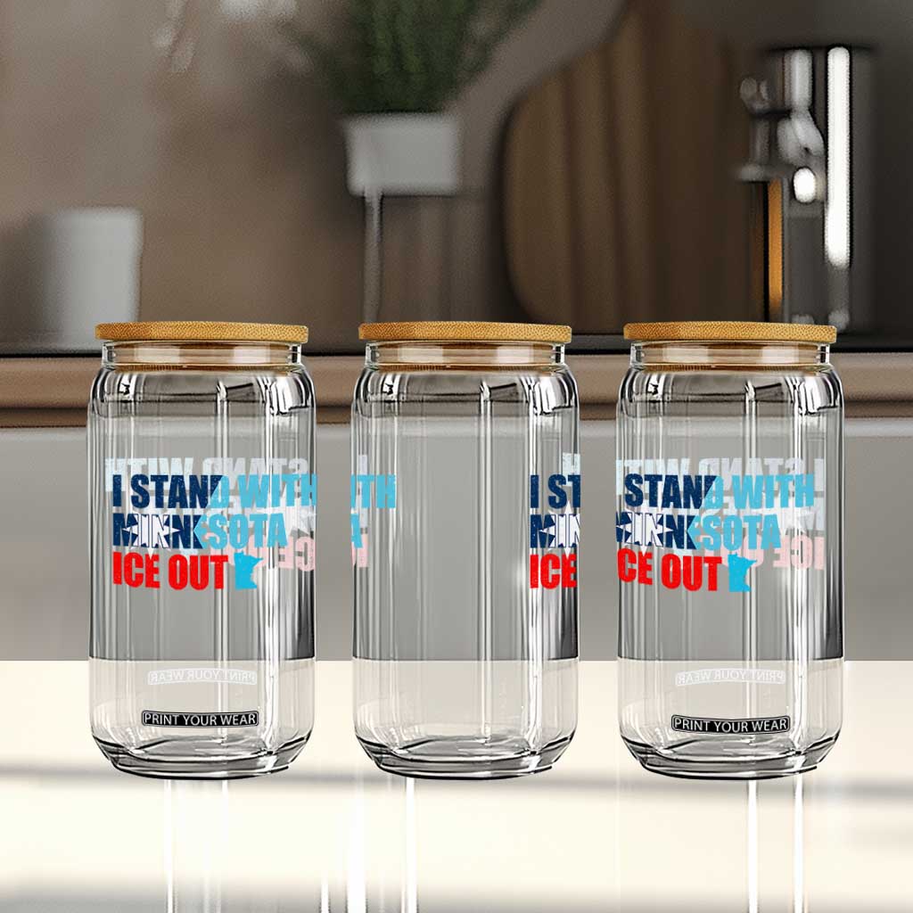 I Stand With Minnesota Glass Can Minnesota Resist Anti ICE Immigration Protest TS14 Print Your Wear