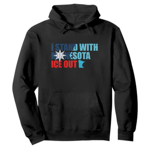 I Stand With Minnesota Hoodie Minnesota Resist Anti ICE Immigration Protest TS14 Black Print Your Wear