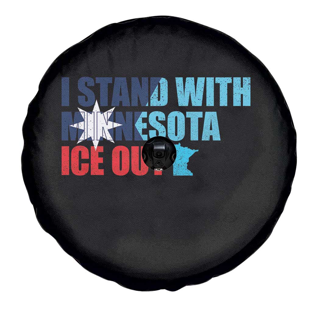 I Stand With Minnesota Spare Tire Cover Minnesota Resist Anti ICE Immigration Protest TS14 Print Your Wear