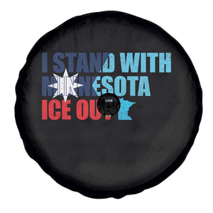 I Stand With Minnesota Spare Tire Cover Minnesota Resist Anti ICE Immigration Protest TS14 Print Your Wear