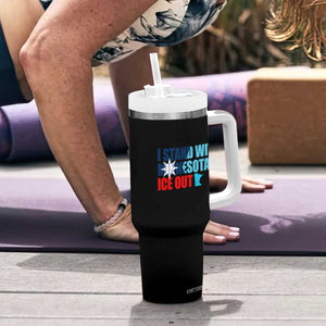 I Stand With Minnesota Tumbler With Handle Minnesota Resist Anti ICE Immigration Protest TS14 Print Your Wear
