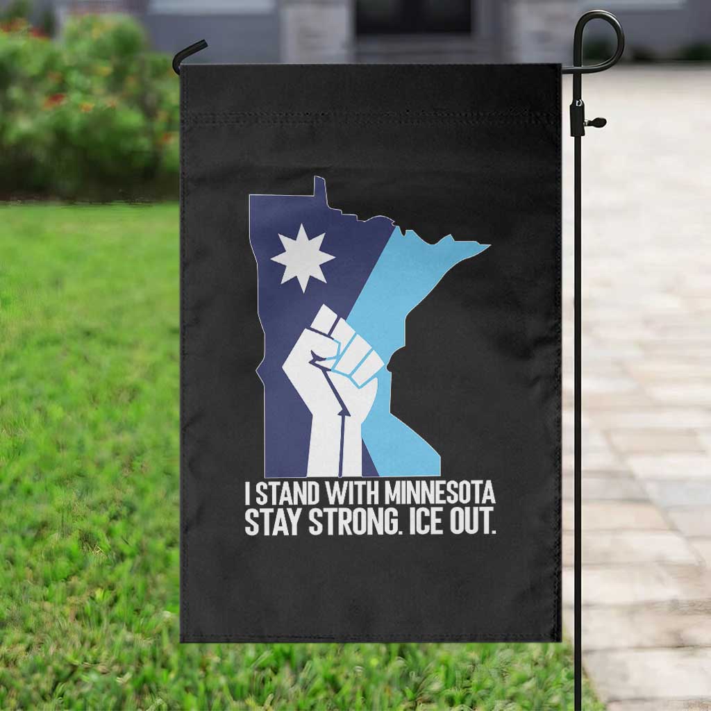 I Stand With Minnesota Garden Flag Minnesota Flag Anti ICE Immigration Protest Resist TS14 Print Your Wear