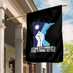 I Stand With Minnesota Garden Flag Minnesota Flag Anti ICE Immigration Protest Resist TS14 Print Your Wear