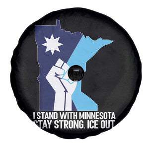 I Stand With Minnesota Spare Tire Cover Minnesota Flag Anti ICE Immigration Protest Resist TS14 Print Your Wear