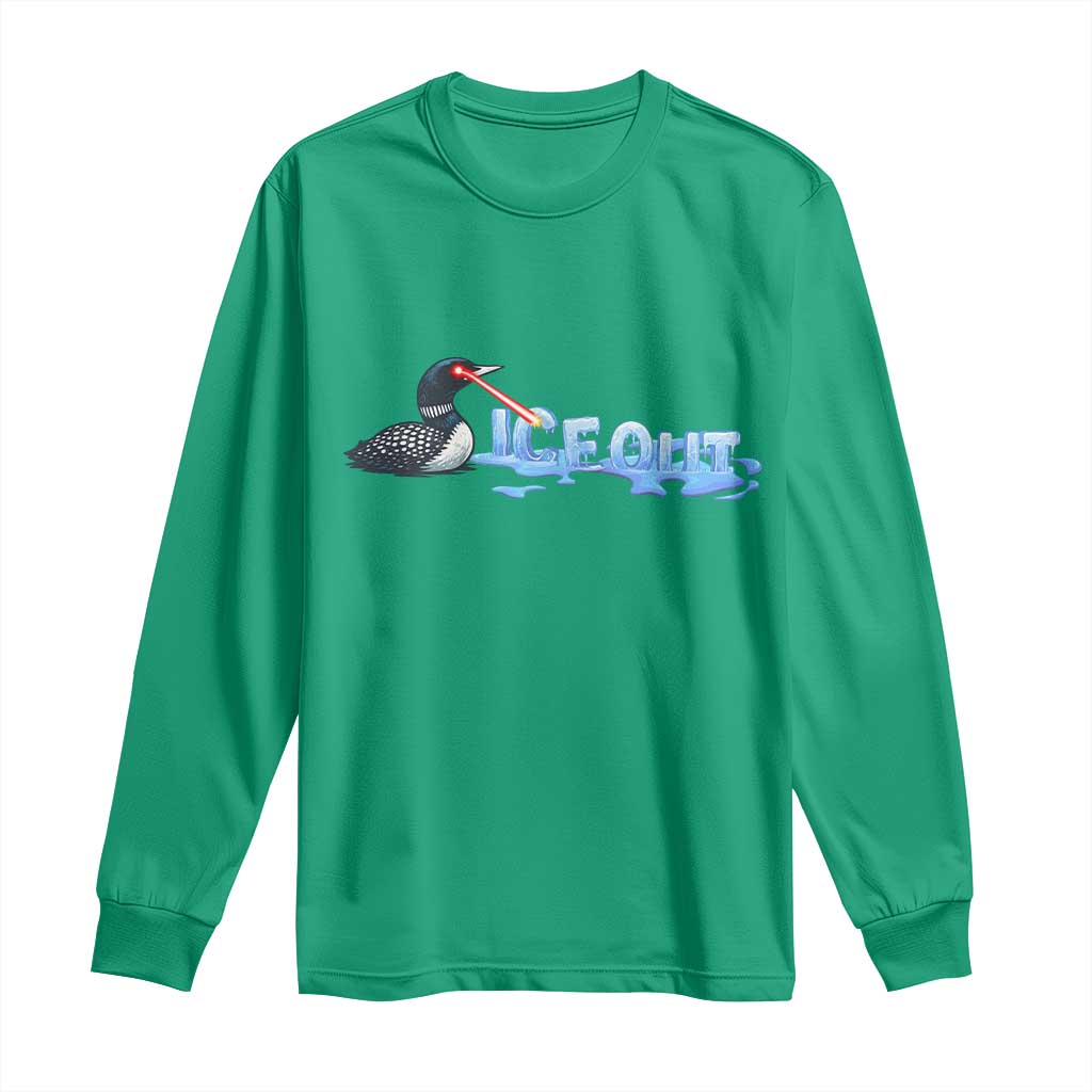Ice Out Long Sleeve Shirt Minnesota Resist Anti ICE Immigration Protest TS14 Irish Green Print Your Wear