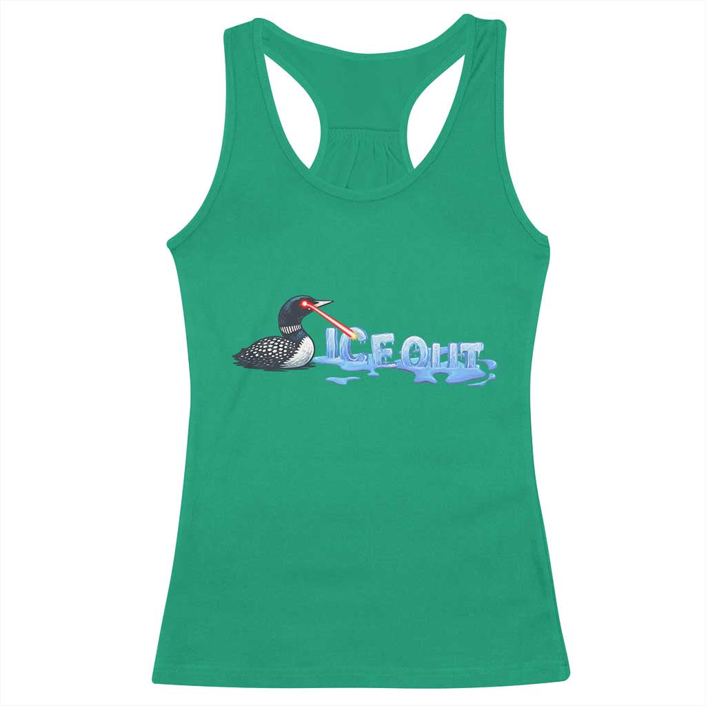 Ice Out Racerback Tank Top Minnesota Resist Anti ICE Immigration Protest TS14 Irish Green Print Your Wear
