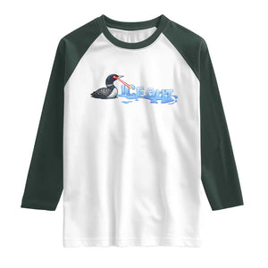 Ice Out Raglan Shirt Minnesota Resist Anti ICE Immigration Protest TS14 White Dark Forest Green Print Your Wear
