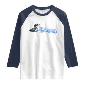 Ice Out Raglan Shirt Minnesota Resist Anti ICE Immigration Protest TS14 White Navy Print Your Wear