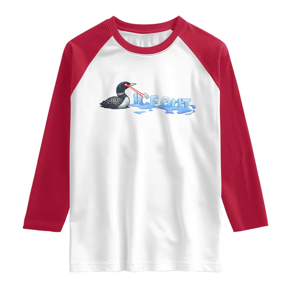 Ice Out Raglan Shirt Minnesota Resist Anti ICE Immigration Protest TS14 White Red Print Your Wear