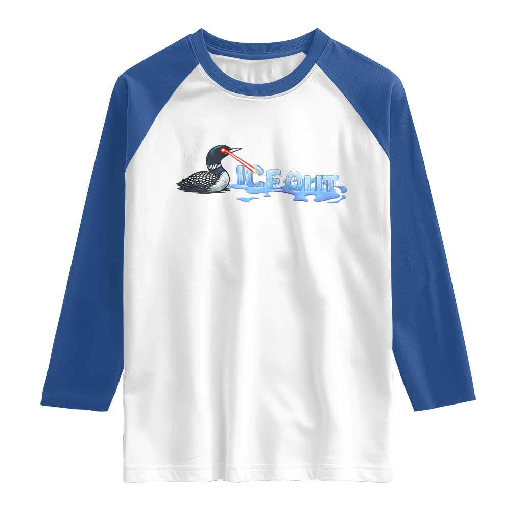 Ice Out Raglan Shirt Minnesota Resist Anti ICE Immigration Protest TS14 White Royal Print Your Wear