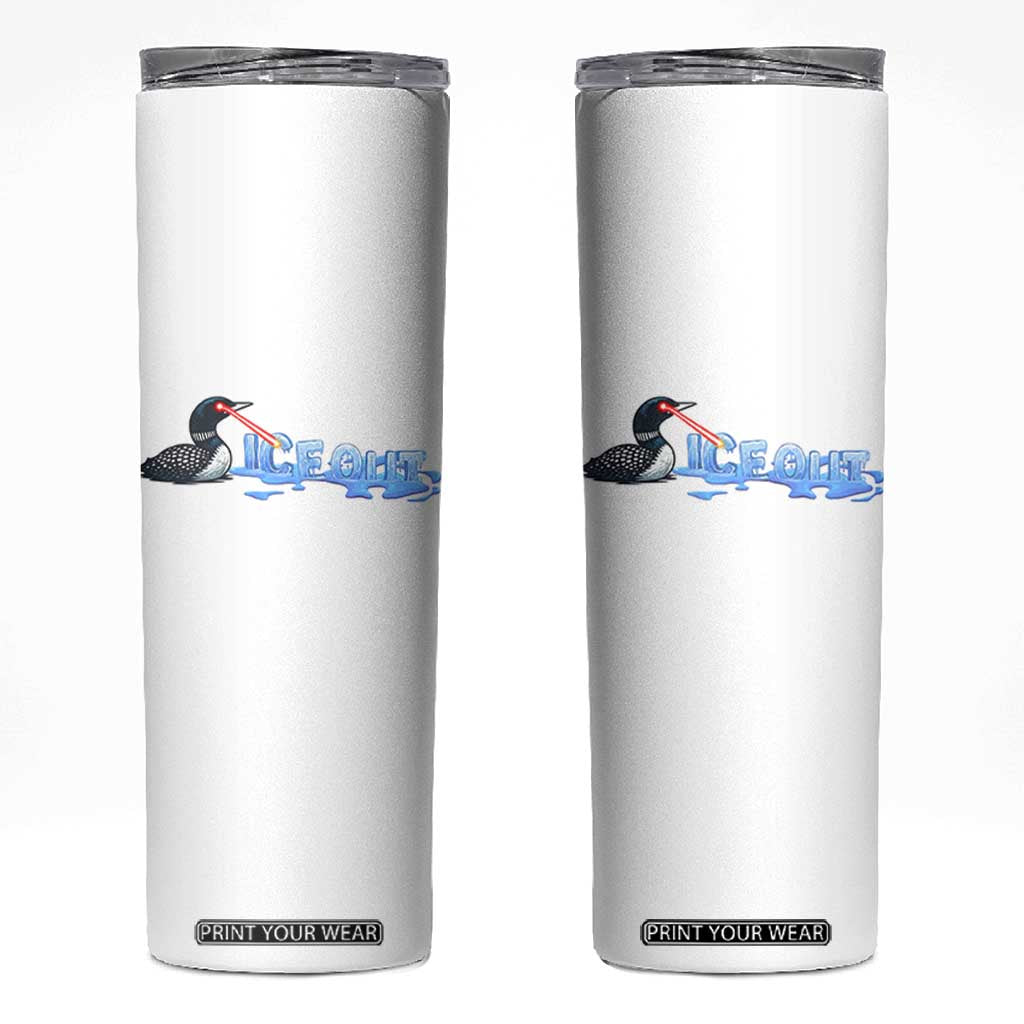 Ice Out Skinny Tumbler Minnesota Resist Anti ICE Immigration Protest TS14 White Print Your Wear