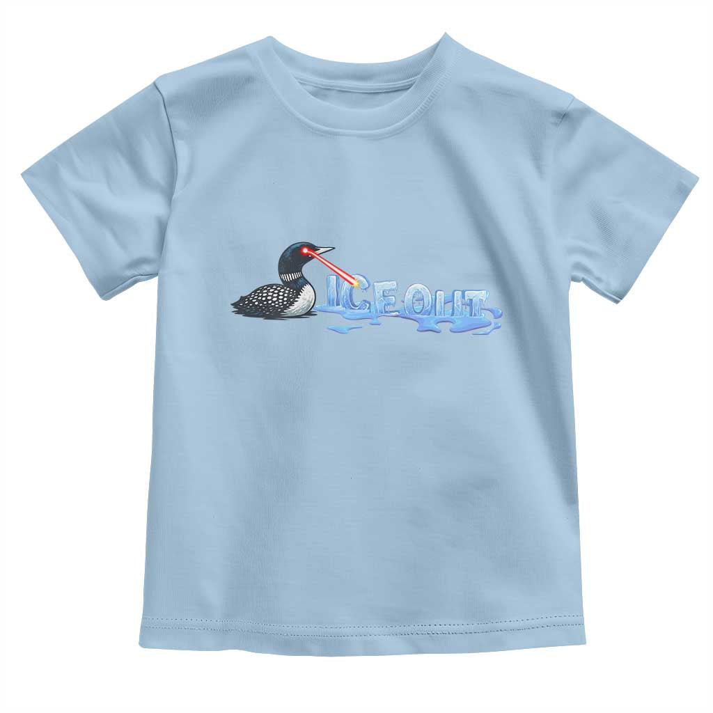Ice Out Toddler T Shirt Minnesota Resist Anti ICE Immigration Protest TS14 Light Blue Print Your Wear