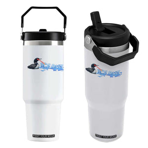 Ice Out Flip Straw Tumbler Minnesota Resist Anti ICE Immigration Protest TS14 One Size: 30 oz White Print Your Wear