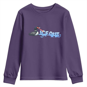 Ice Out Youth Sweatshirt Minnesota Resist Anti ICE Immigration Protest TS14 Purple Print Your Wear