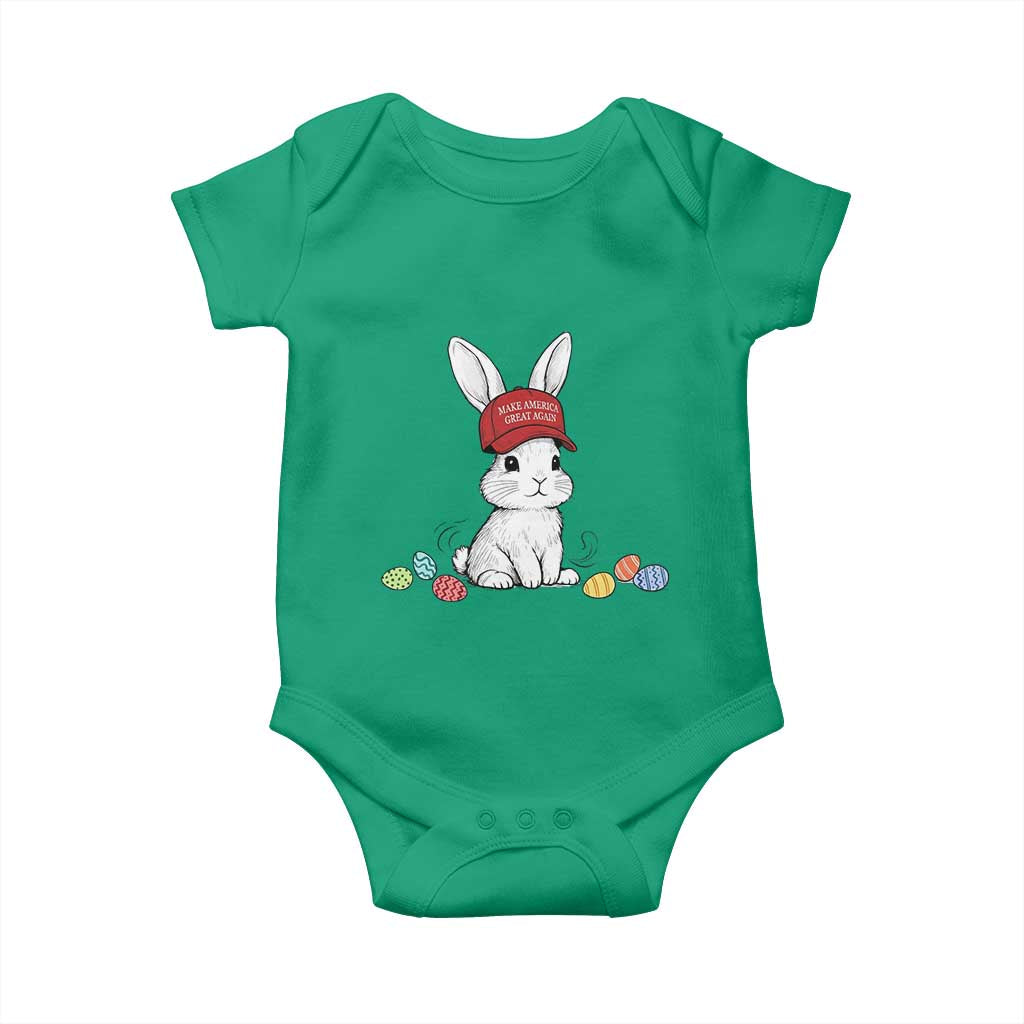 Funny Easter Bunny Wearing Hat American Baby Onesie TS14 Irish Green Print Your Wear