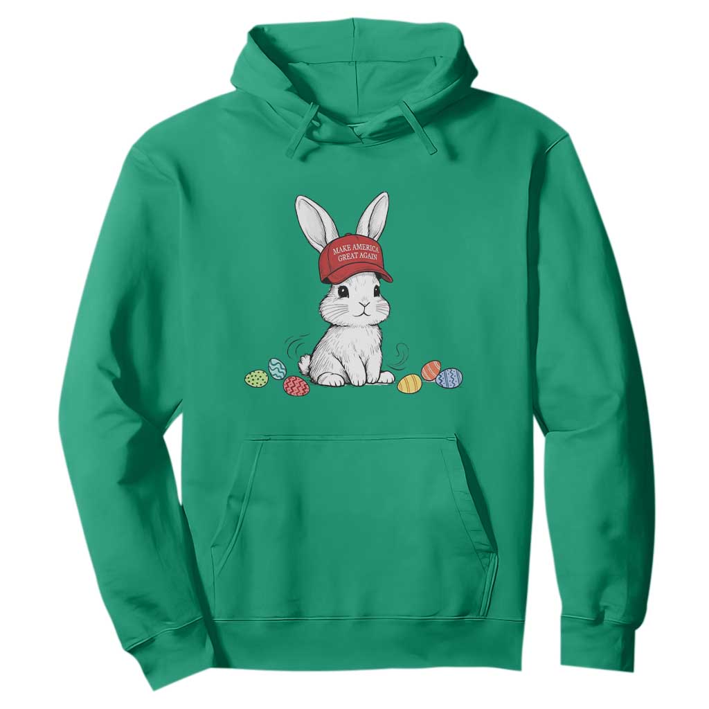 Funny Easter Bunny Wearing Hat American Hoodie TS14 Irish Green Print Your Wear