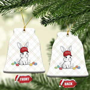 Funny Easter Bunny Wearing Hat American Ceramic Ornament TS14 Print Your Wear