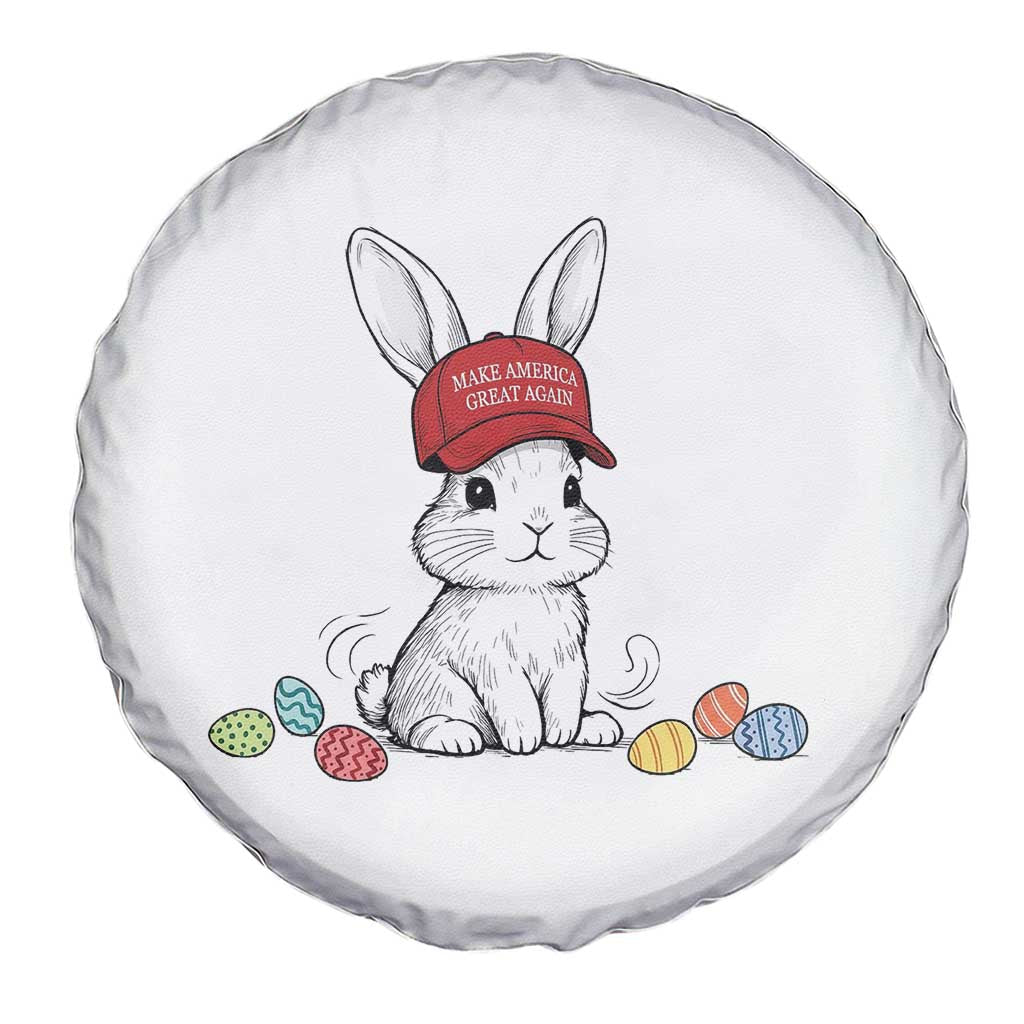 Funny Easter Bunny Wearing Hat American Spare Tire Cover TS14 Print Your Wear