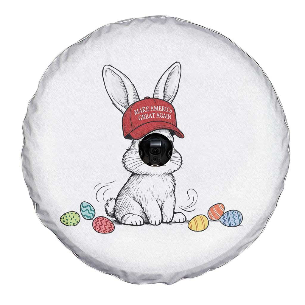 Funny Easter Bunny Wearing Hat American Spare Tire Cover TS14 Print Your Wear